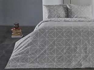 Doqu Home Polka Nevresim Takımı Çift Kişilik Gri
