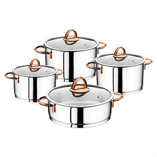 Oms 1097 8 Parça Si̇li̇ndi̇r Seti̇ Ezme Çeli̇k Kulp