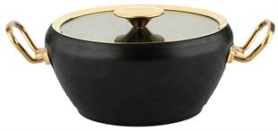 Oms 3532 Grani̇t Sirena 7 Parça Tencere Seti Gold Kapak