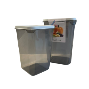 Piplast Plastik Saklama Kabı 2li̇ Set