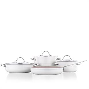 Korkmaz A2619-2 Li̇nea 7 Parça Tencere Seti̇ Vani̇lya