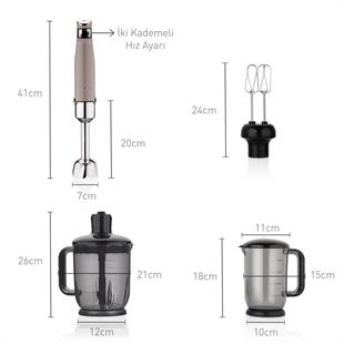 Korkmaz A449-02 Performi̇x Mega Blender Set Bej