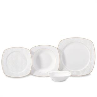 Korkmaz A8133 Mona Collection 60 Parça Kare Yemek Takımı