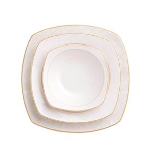 Korkmaz A8133 Mona Collection 60 Parça Kare Yemek Takımı