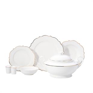 Korkmaz A8249 Eli̇za Collection 60 Parça Yemek Takımı Gold