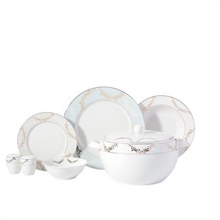 Korkmaz A8358 Perla Collection 60 Parça Yuvarlak Yemek Takımı