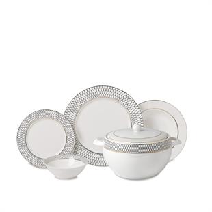 Korkmaz A8362 Perla Collection 60 Parça Yuvarlak Yemek Takımı