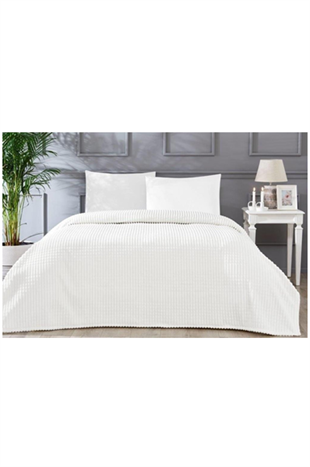 Modalletto Line Piramit Battaniye Çift Kişilik Kemik