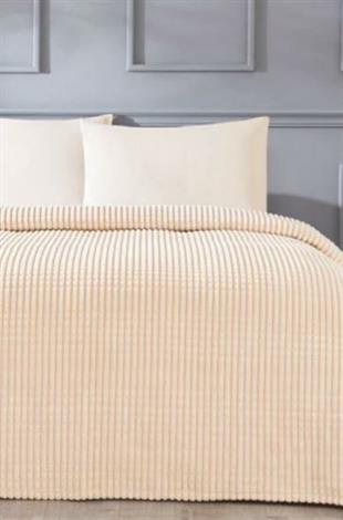 Modelletto Line Mocha Battaniye Çift Kişilik Piramit