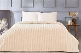 Modelletto Line Mocha Battaniye Çift Kişilik Piramit