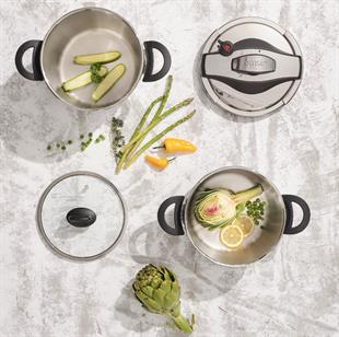 Emsan Presso-S Siyah Düdüklü Tencere Seti