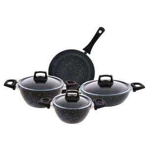 Emsan Oasis-s Blue Star 7 Parça Granit Tencere Seti