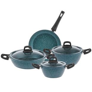 Emsan Shinning 7 Parça Granit Tencere Seti Safir