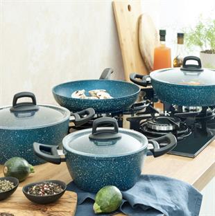 Emsan Shinning 7 Parça Granit Tencere Seti Safir