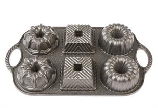 Emsan Griss One Six 6lı Döküm Kek Kalıbı Gri̇