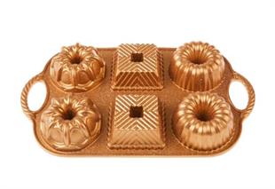 Emsan Griss One Six 6lı Döküm Kek Kalıbı Gold