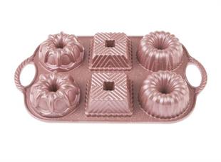 Emsan Griss One Six 6lı Döküm Kek Kalıbı Pink