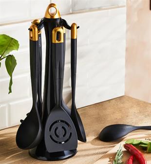 Emsan Hera 6 Parça Standlı Servis Seti Gold