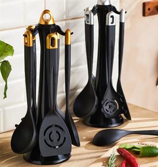 Emsan Hera 6 Parça Standlı Servis Seti Gold