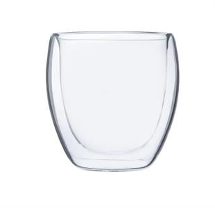 Emsan Globe Çift Cidarlı Kısa Cam Bardak