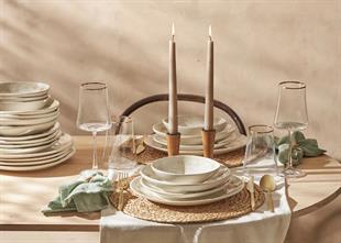 Emsan Creamy 24 Parça Yemek Takımı