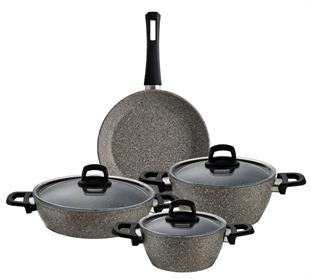 Emsan Myra Tencere Seti 7 Parça Gri