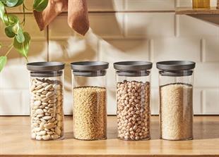 Emsan Arya 4Lü Saklama Kabi Büyük Gri