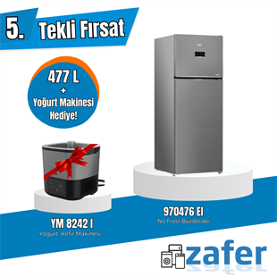 Beko 477 Litre No Frost Buzdolabı – Yoğurt Makinesi Hediyeli, Şık ve Enerji Verimli