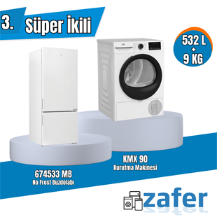 Beko 9 Kg Beyaz Çamaşır Makinesi ve 532 Litre No Frost Buzdolabı İkili Kampanya – Şimdi Kaçırmayın