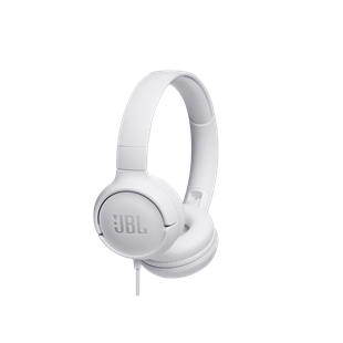 JBL T500 Mikrofonlu Kablolu Kulaküstü Beyaz Kulaklık