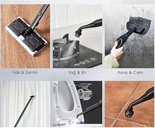 Pirantech CB-107C 2000 W Siyah Buharlı Temizleyici