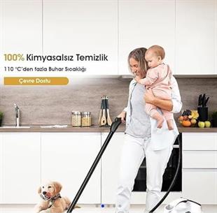 Pirantech CB-107C 2000 W Siyah Buharlı Temizleyici