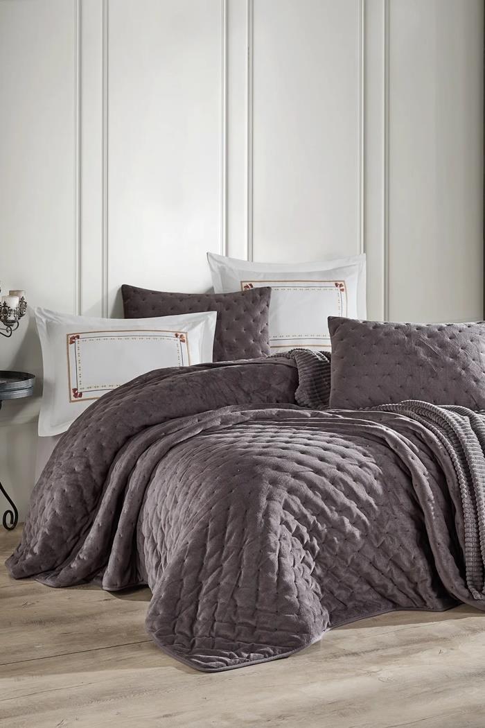 Elart Comfort Çeyiz Seti 7 Parça Aden AntrasitÇeyiz Seti