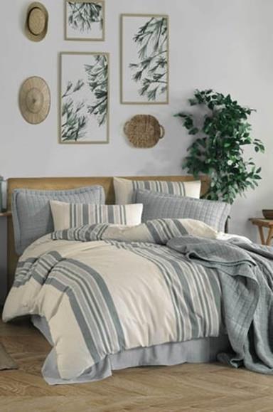 Elart Naturel Style Nevresi̇mli̇ Uyku Seti̇ Çi̇ft Kişilik yeşi̇lÇift Kişilik Uyku Seti