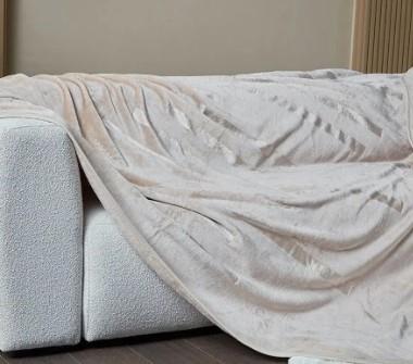 Doqu Home Embos Battaniye Perlına Çift KişilikÇift Kişilik Battaniye