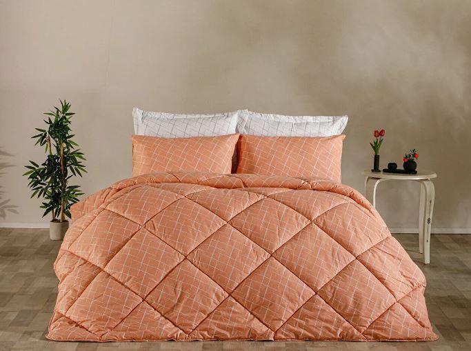 Doqu Home Easy Cotton Glimmer Comfurter Set Çft Kişilik SomonÇeyiz Seti