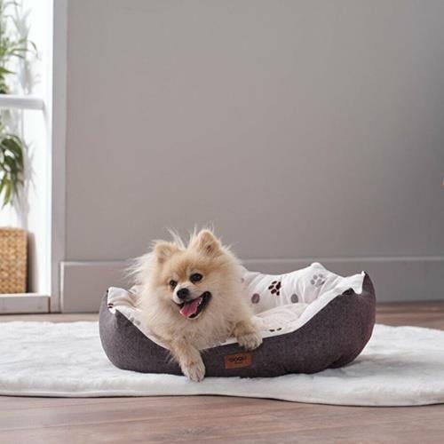 Doqu Kedi Köpek Yatağı Tina Antrasit MPet Ürünleri