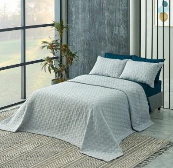 Doqu Home Arya Tek Kişilik Yatak Örtüsü GriTek Kişilik Yatak Örtüsü