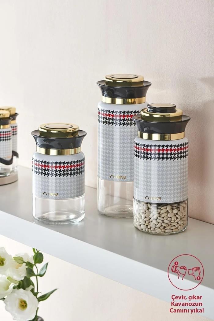 Neva N3271 Berry 3 Lü Kavanoz SetiMutfak Hazırlık Ekipmanları