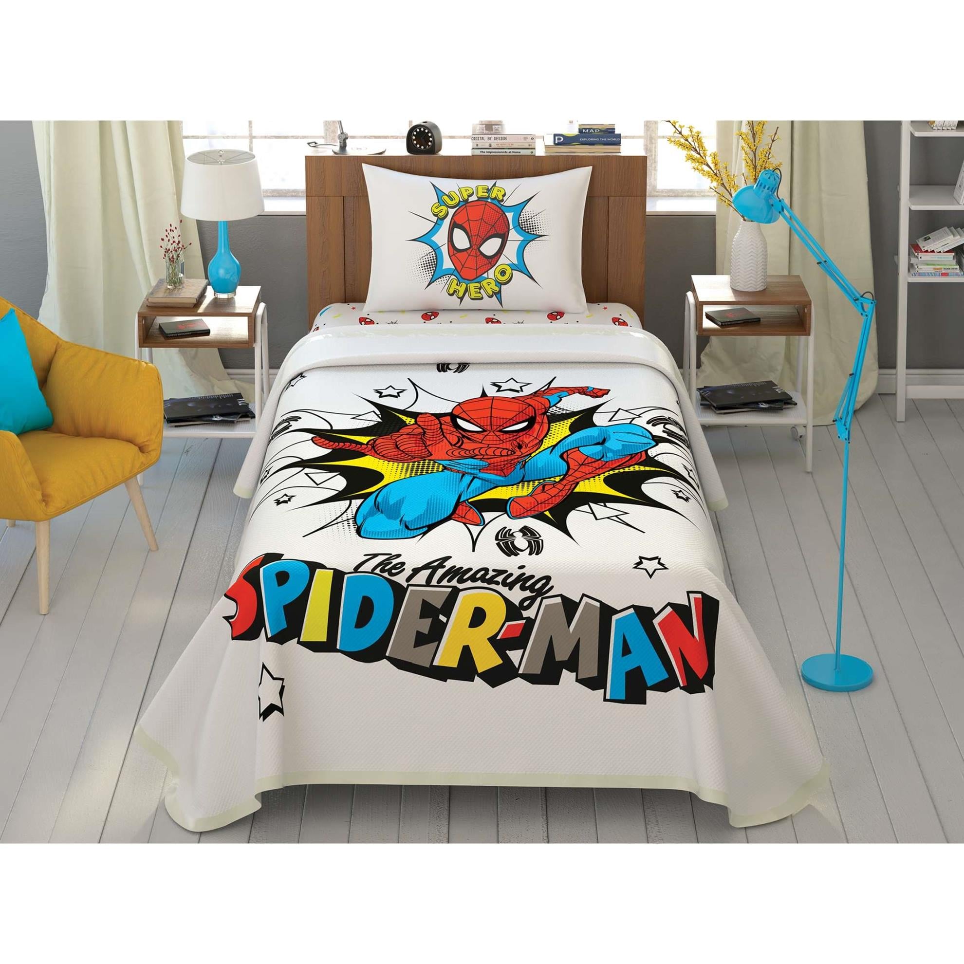 Taç Disney Spiderman Lisanslı Pike TakımıTek Kişilik Pike Takımı