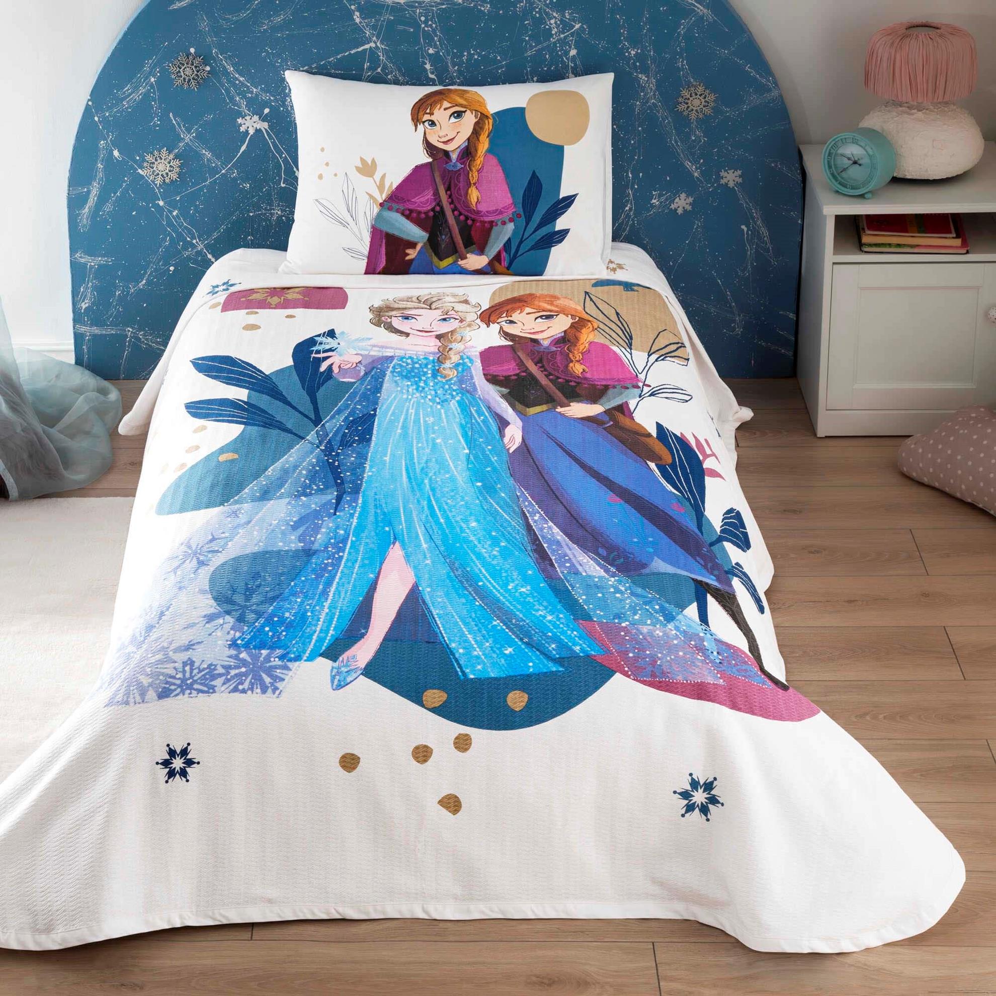 Taç Disney Frozen 2 Snow Tek Kişilik Lisanslı Battani̇yeTek Kişilik Battaniye
