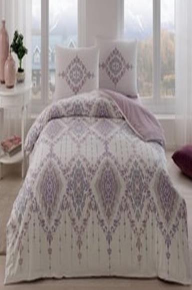 Taç Carmine Ranforce Nevresim Takımı Tek Kişilik V01 LilaTek Kişilik Nevresim Takımları