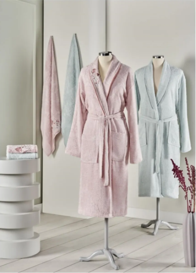  Tac Soft Bamboo Ai̇le Seti̇ Spring Pudra MinBornoz ve Setleri