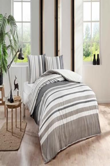 Taç Echo Ranforce Nevresim Tek Kişilik KahveTek Kişilik Nevresim Takımları