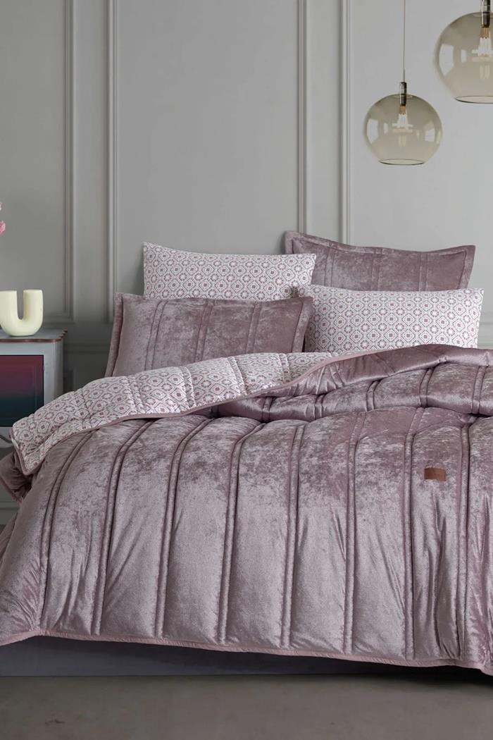 Elart Fancy Comfort Set Çift Kişilik GülkurusuÇift Kişilik Yatak Örtüsü