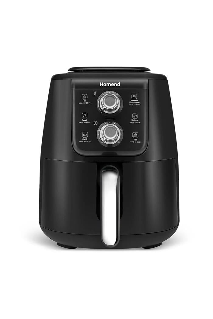 HOMEND Airfryday 4 Litre 2509h Siyah SilverFritözler