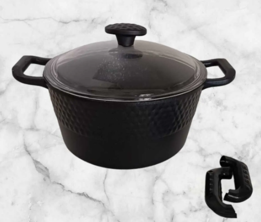 Ferro Plus Granit döküm 24 cm derin yemeklik çorbalık tencereTencereler