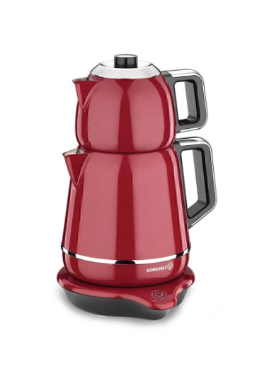 KORKMAZ A332 Demiks Elektrikli Çaydanlık KırmızıÇay Makinesi