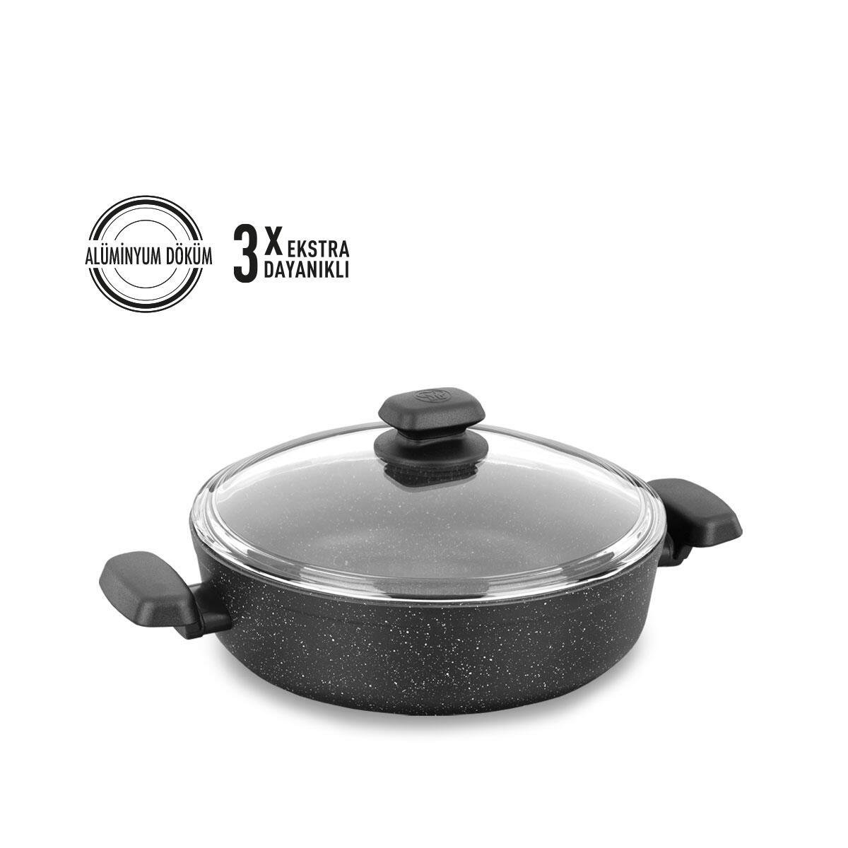 Korkmaz A1843 Ornella Kısa Tencere 24X6,5Tencereler