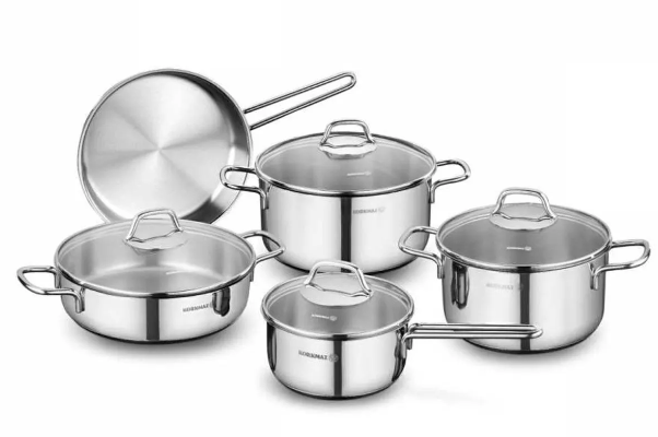 KORKMAZ Perla Çelik Tencere SetiTencere Setleri